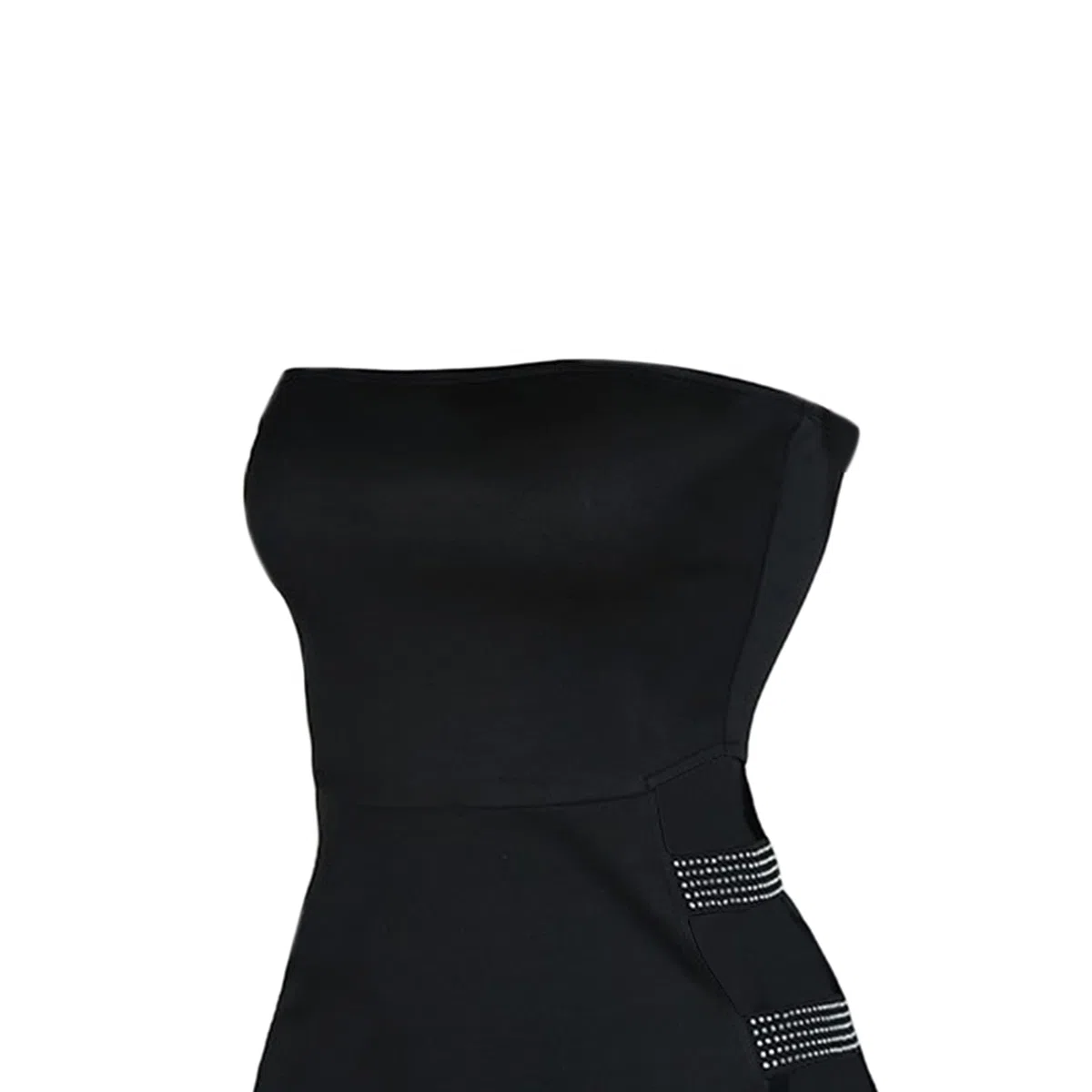 Vestido Corto Sexy sin Manga Mini Vestido Ajustado de Hombro Abierto Vestido Delgado de Verano para Mujer Vestido sin Tirantes para Fiesta Club Noche