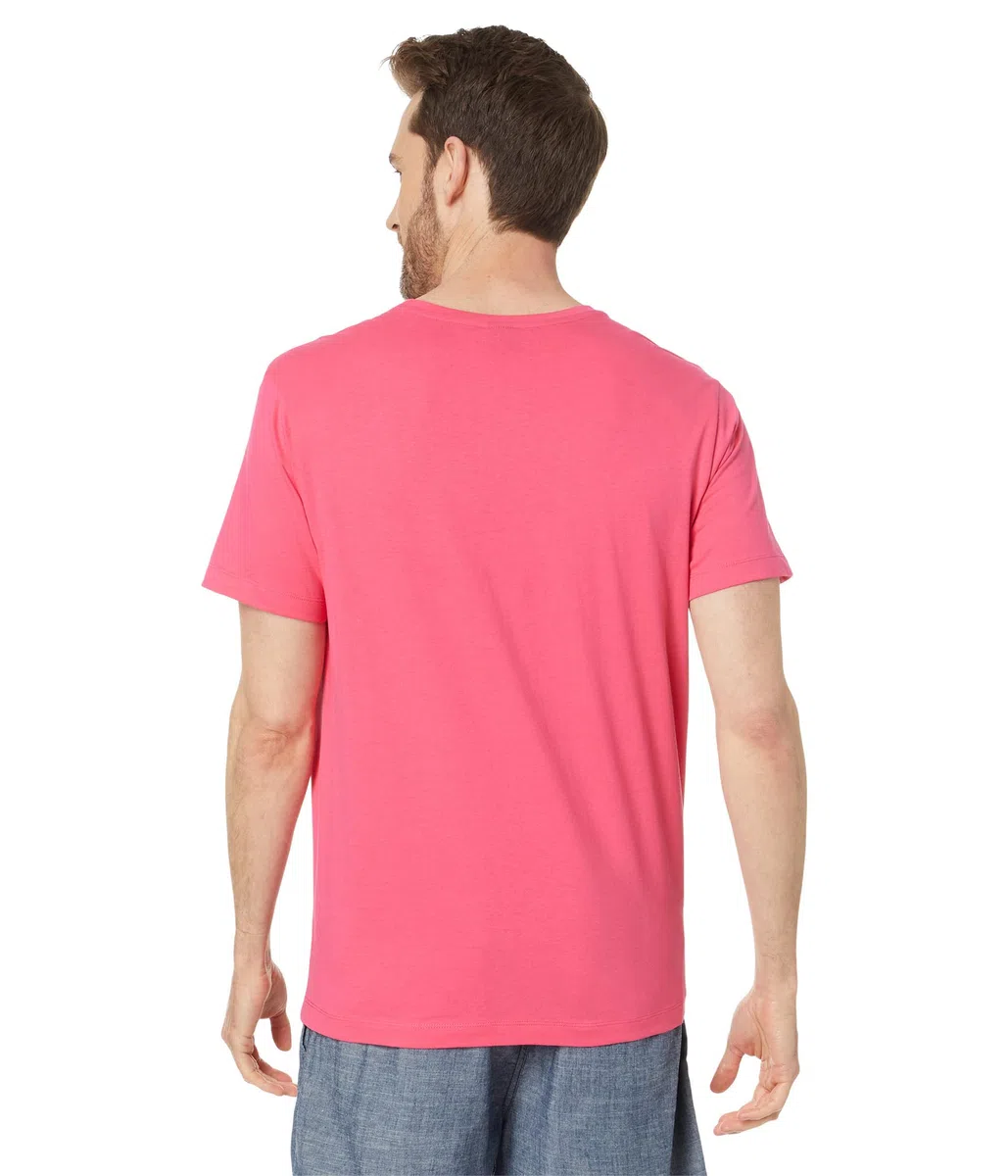 U.S. Polo Assn. Camiseta de manga corta con estampado de rayas en el pecho