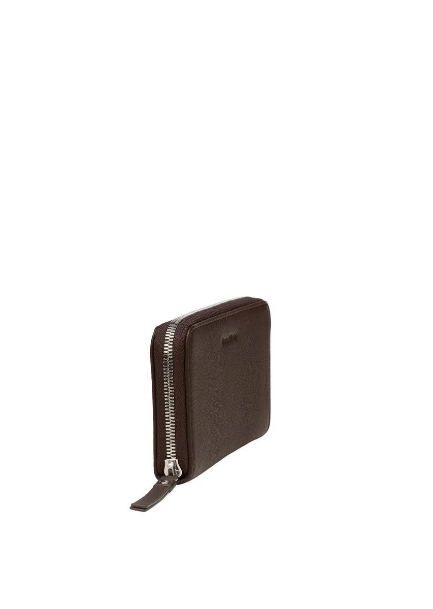 Marc O'Polo Damen 51019905301110 - Fundas para Tarjetas de Viaje para viajeros, marrón, Zip Wallet L