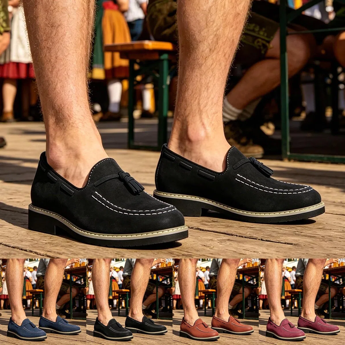 Mocasines para hombre negro terciopelo mocasín borlas piel sintética mocasines vintage boda vestido zapatos de barco diseño tradicional zapatillas de diseño tradicional zapatos para hombre