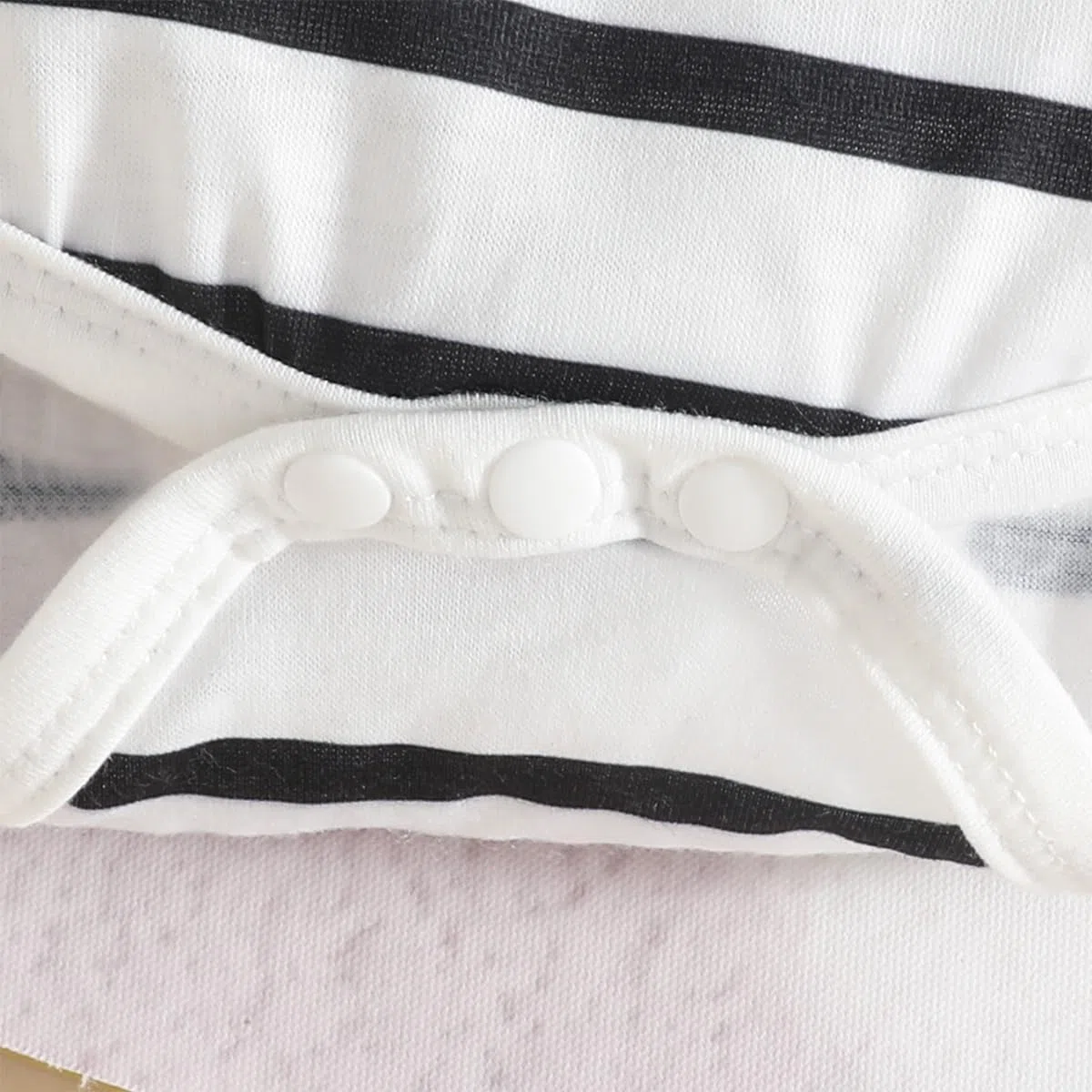 Ropa de Bebé Recién Nacidos Manga Larga Pelele de Rayas + Mono Pantalones con Tirantes y Dibujos de Animales + Gorro 3 Piezas Otoño Conjuntos