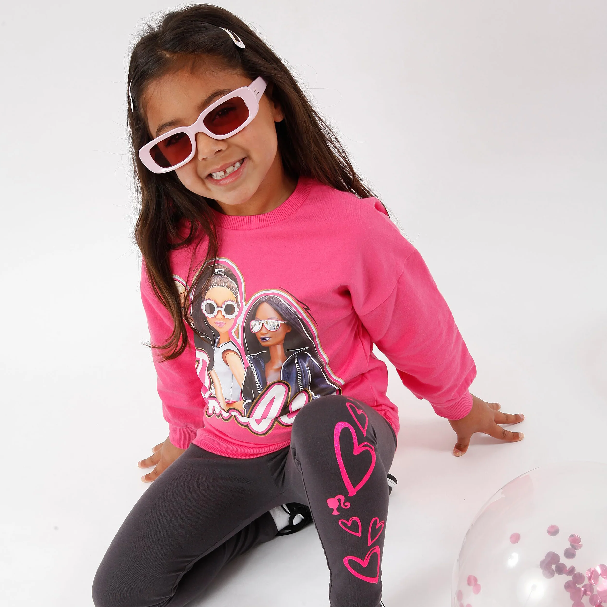 Barbie Conjunto de sudadera y leggings Conjunto de pedido conjunto | Conjuntos y conjuntos de ropa para niñas | Edades 4 a 12 años| Mercancía oficial