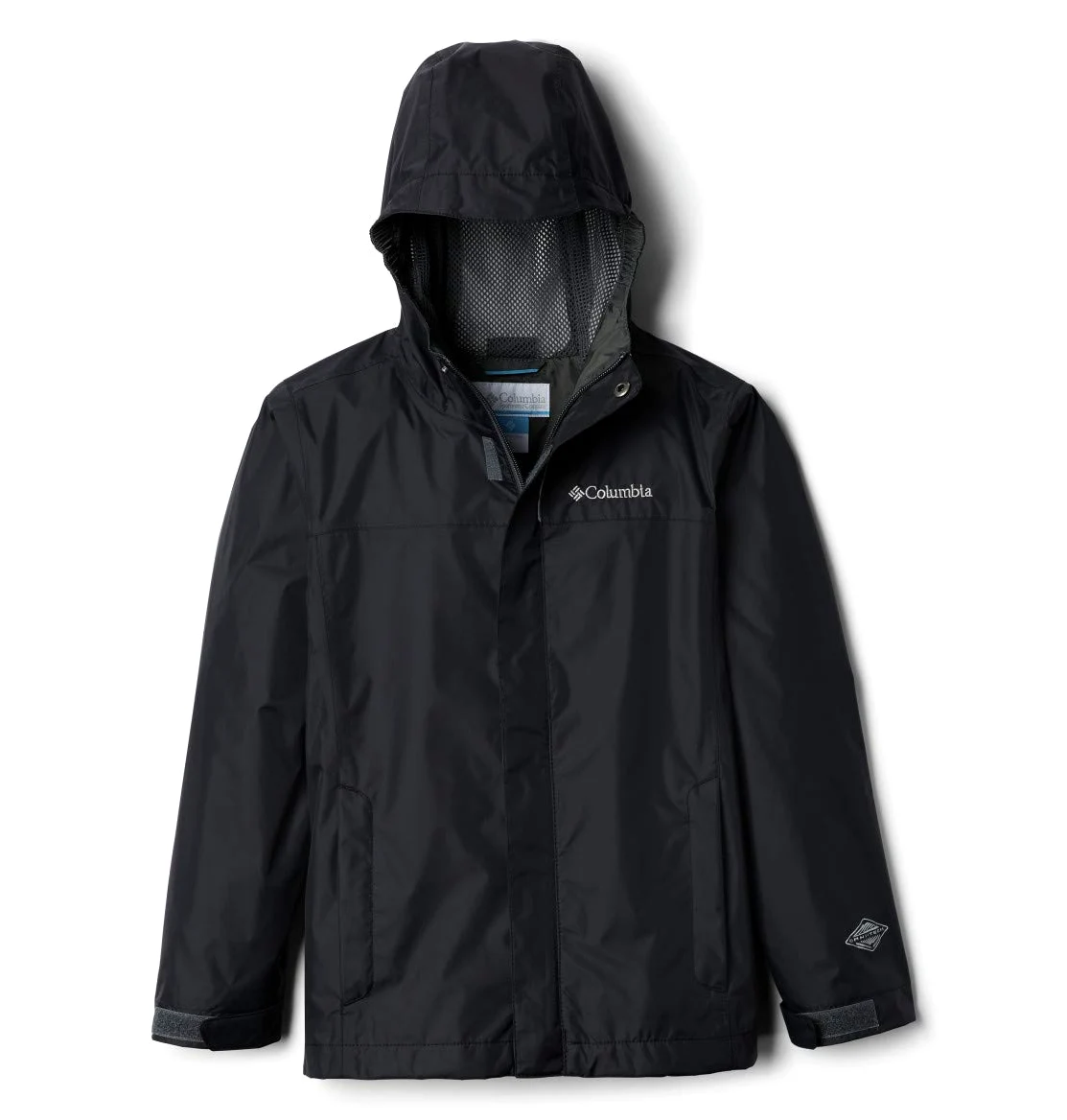Columbia Watertight Jacket, Chubasquero Impermeable para Niños, Black, Talla XS
