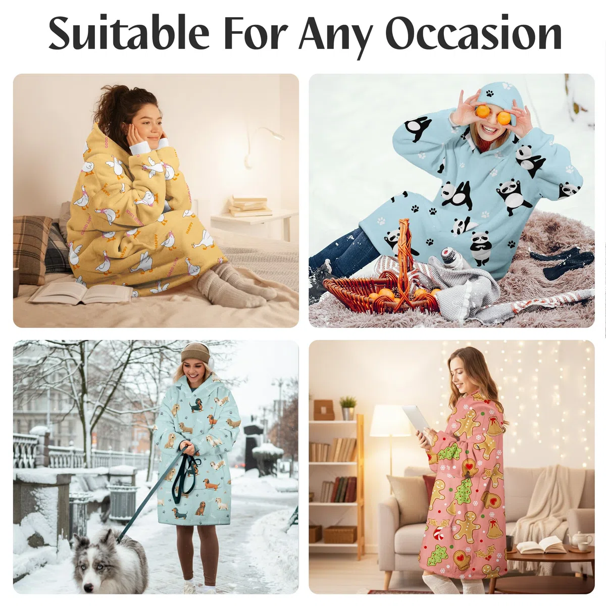 Sudadera Manta con Capucha y Bolsillo Batamanta Mujer Hombre, Oversize Hoodie Poncho Sherpa Suave y Acogedora, Talla Única