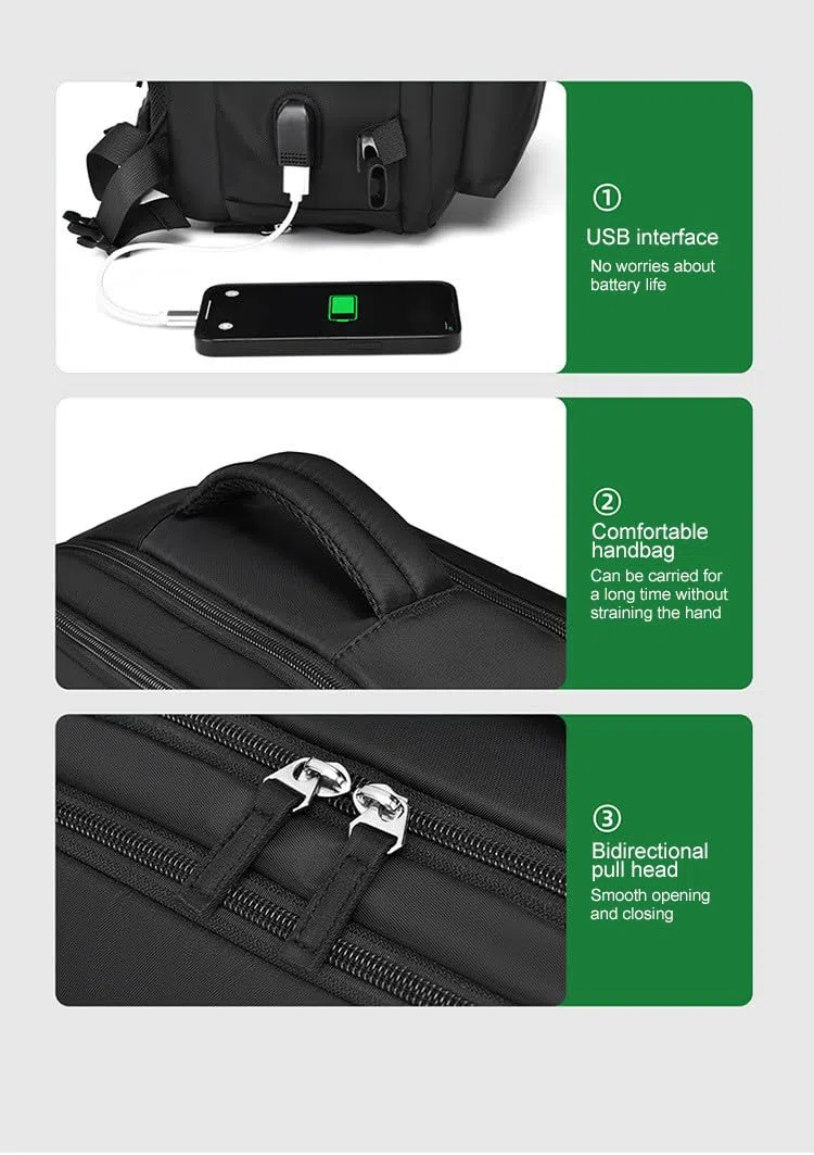 smallrun Mochila de Viaje para Ryanair 40x30x20 Mochila Viaje Cabina Avion Equipaje de Mano con Bolsa Antirrobo Bolsillo de Botellas para Viaje Corto (2217Verde)