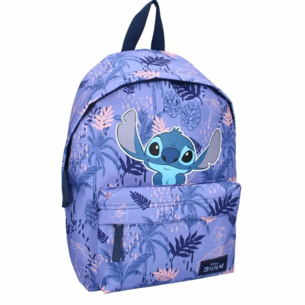 Mybagstory - Mochila Disney Stitch Lila para Niño - Escuela Primaria