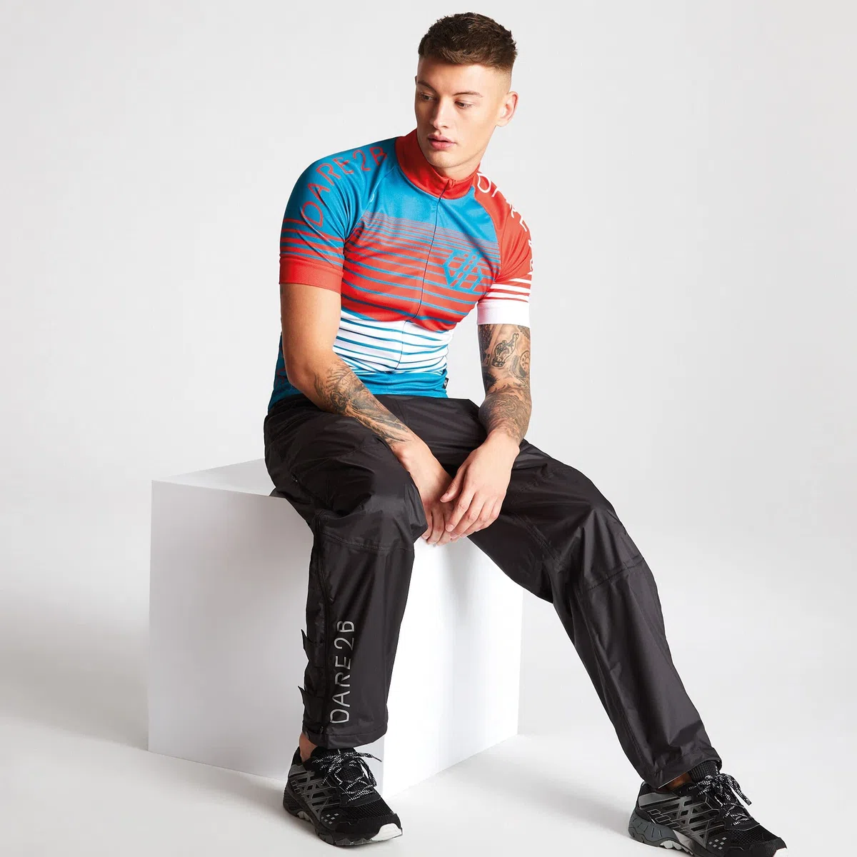 Dare 2b Trait Waterproof and Breathable Elasticated Cycling - Pantalones Hombre