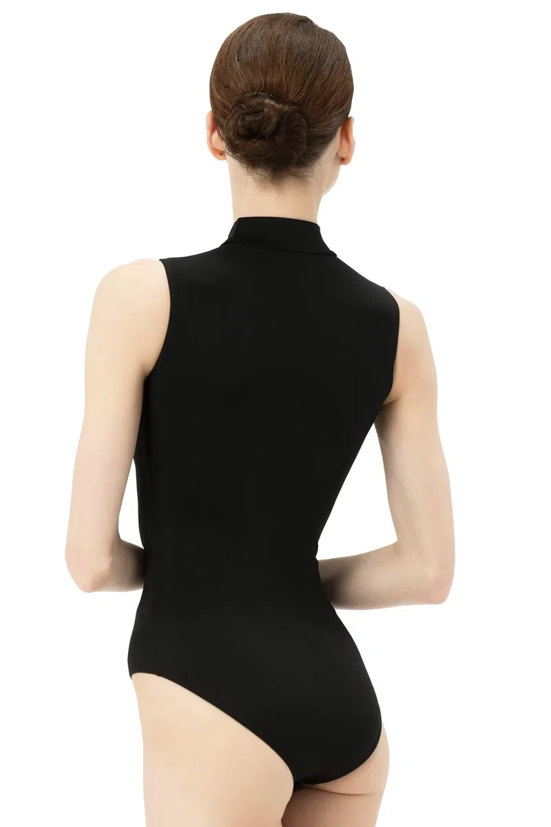 Maillot Ballet Adulto, Mujer Sin Mangas Cuello Alto Maillot Danza con Chasquido