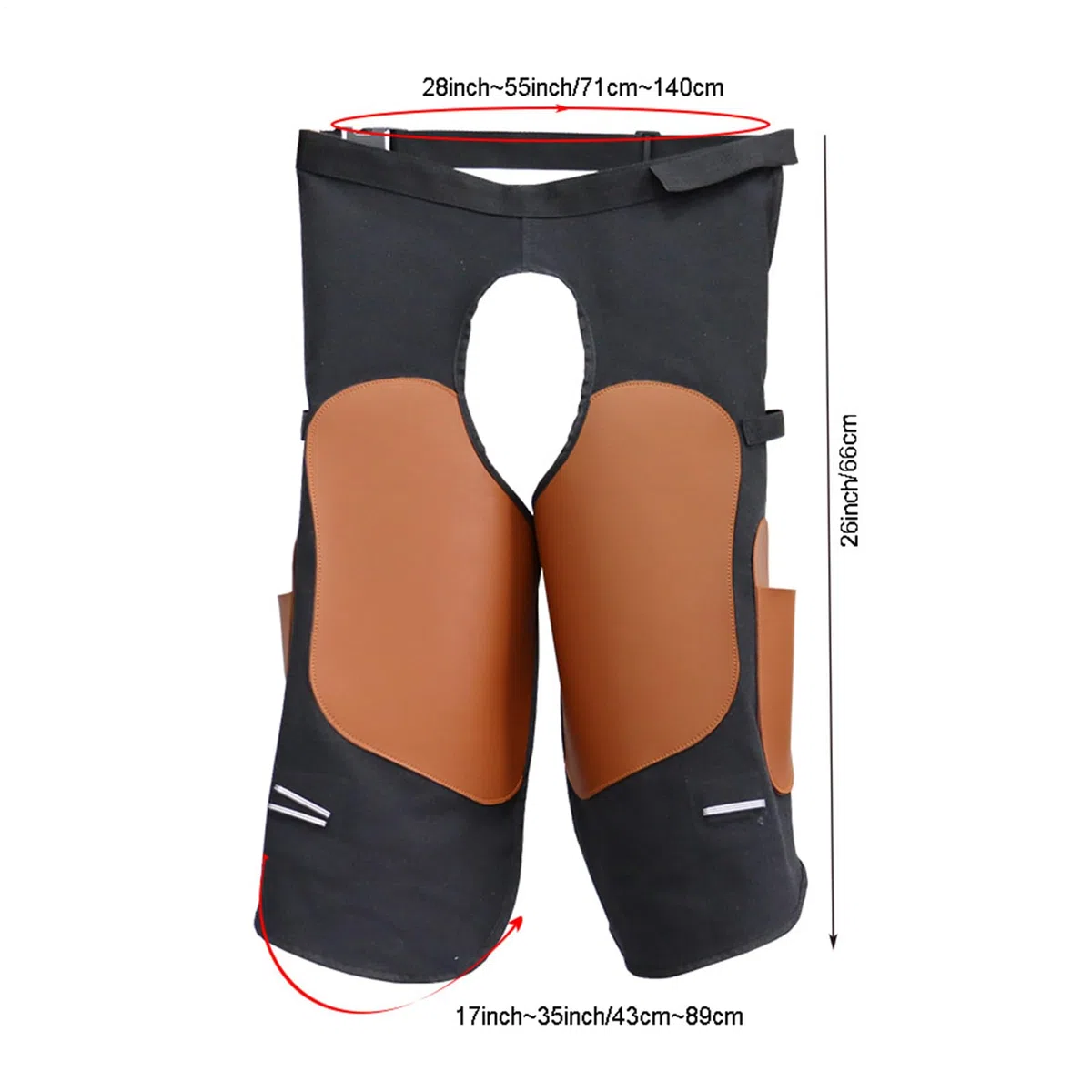 JINGLING Delantal para cuidado de caballos y herradores, pantalones de trabajo ajustables y robustos con dos bolsillos para herramientas, delantal de soldador para hombres | Para mecánico, maquinista