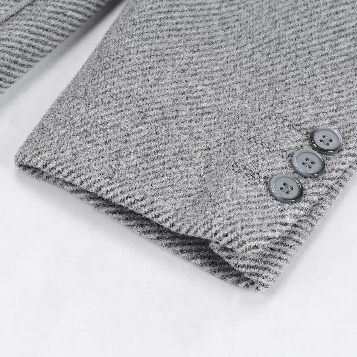 Allthemen Blazer Hombre Formal de Lana Chaqueta Ajustada con Dos Botones a Cuadros para Invierno