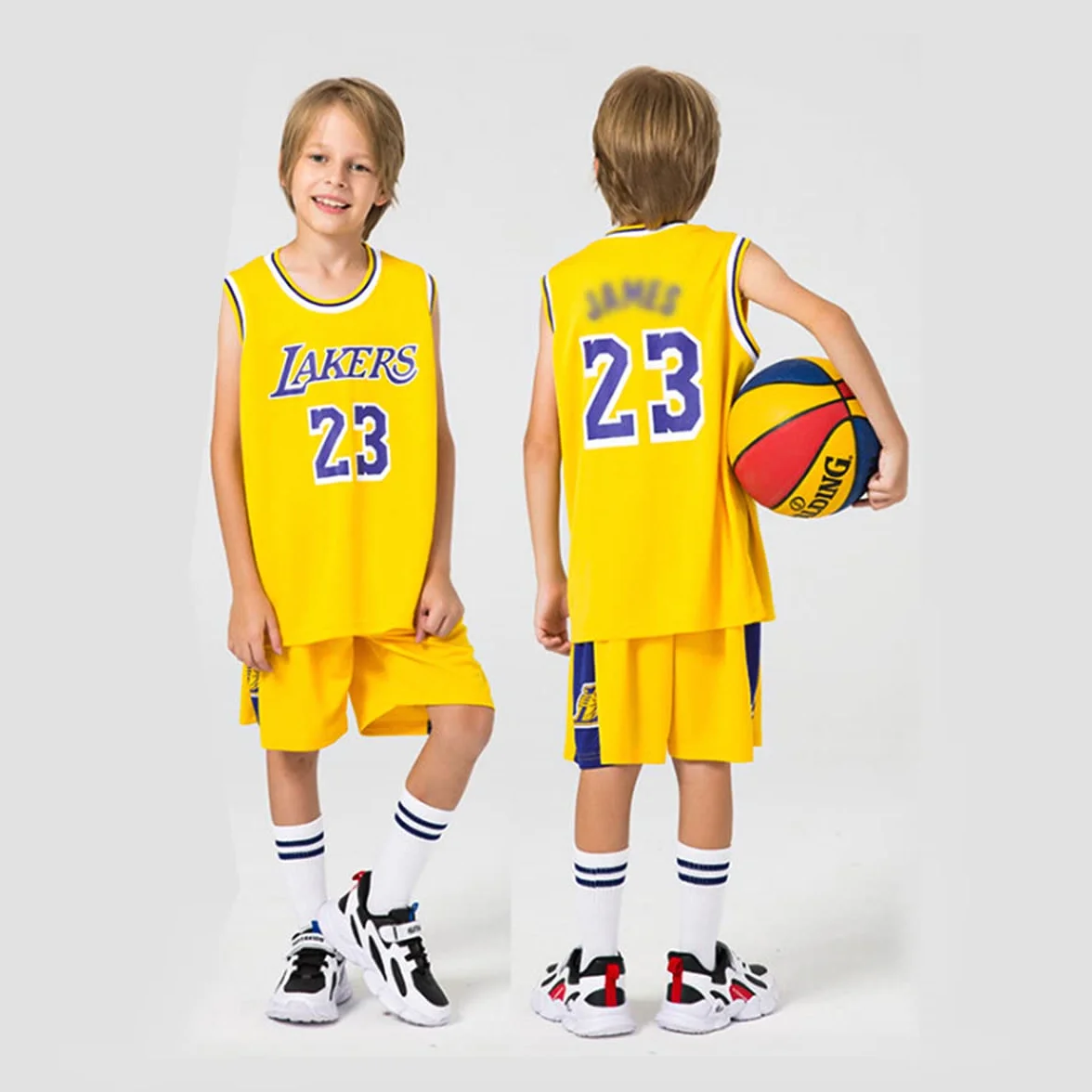 Camiseta de Baloncesto Niños Traje de Ropa Deportiva, Juego de Camiseta sin Mangas y Pantalones Baloncesto Conjunto Camisetas para Niños, 1 Top + 1 Pantalón