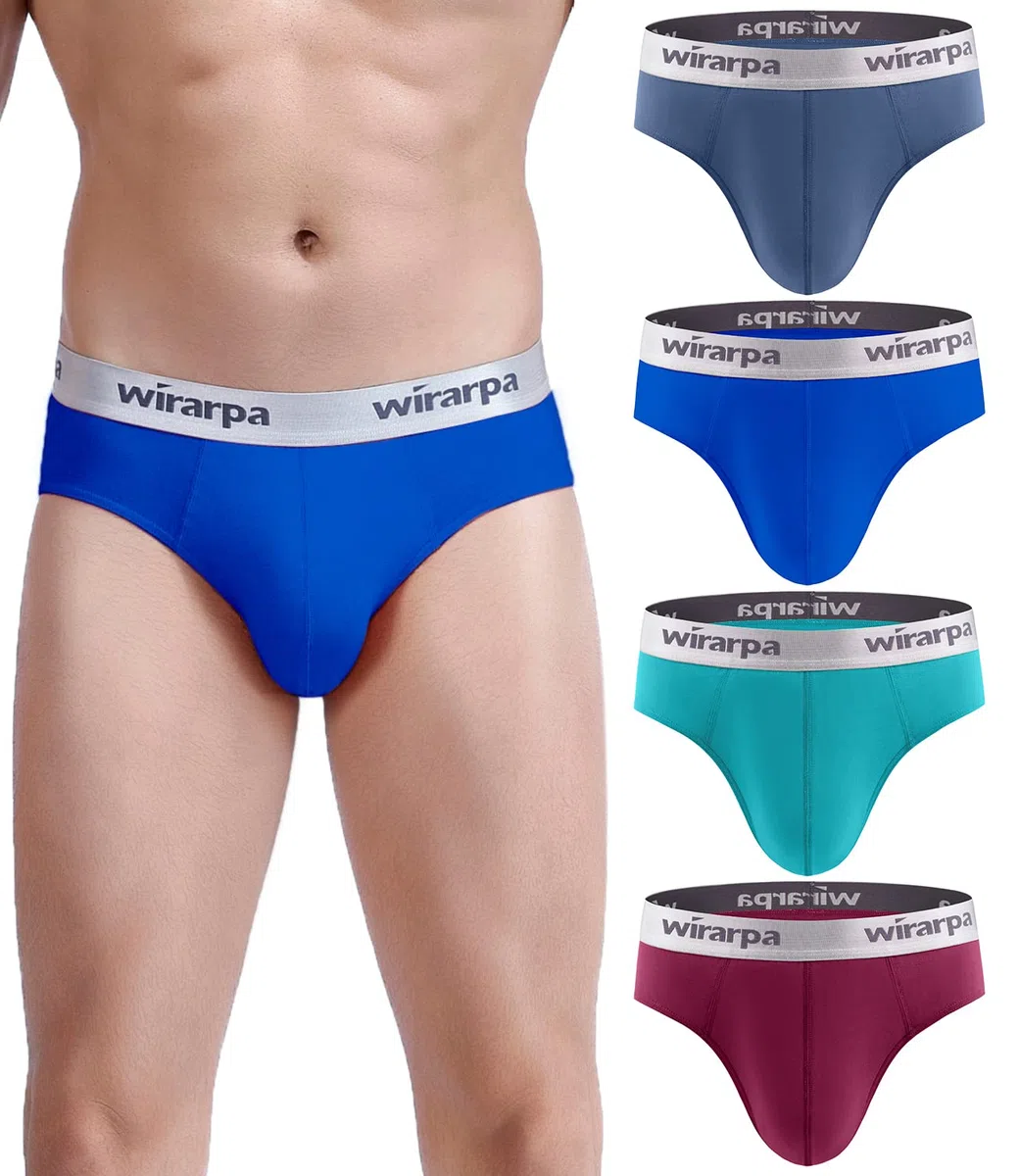 wirarpa Calzoncillos Slips para Hombre Algodón Elástica Talla S-XXL