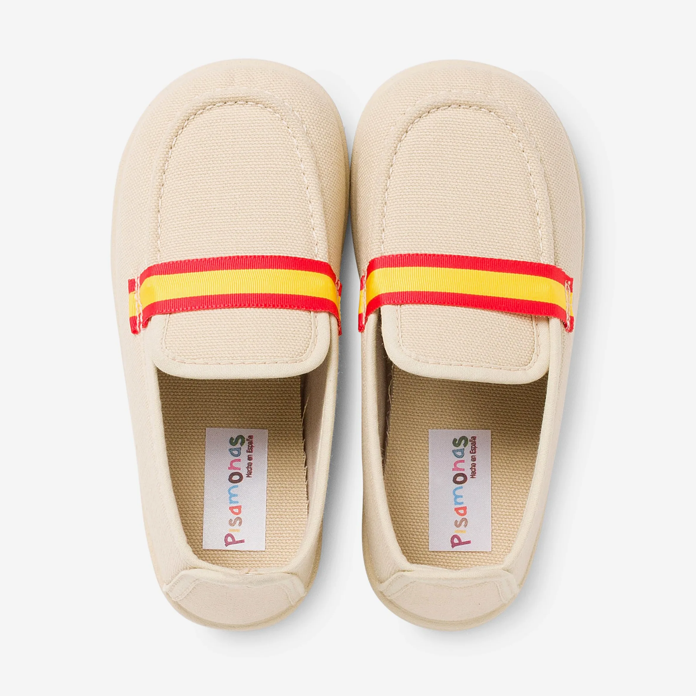 Pisamonas Mocasines Niño Tela Bandera Tallas Altas