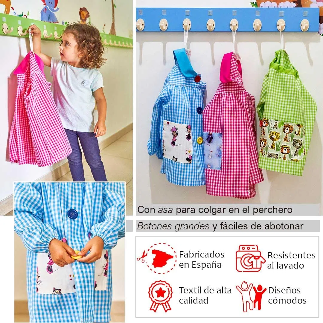 BABY MINNIE GUARDERIA BATA ESCOLAR Niñas
