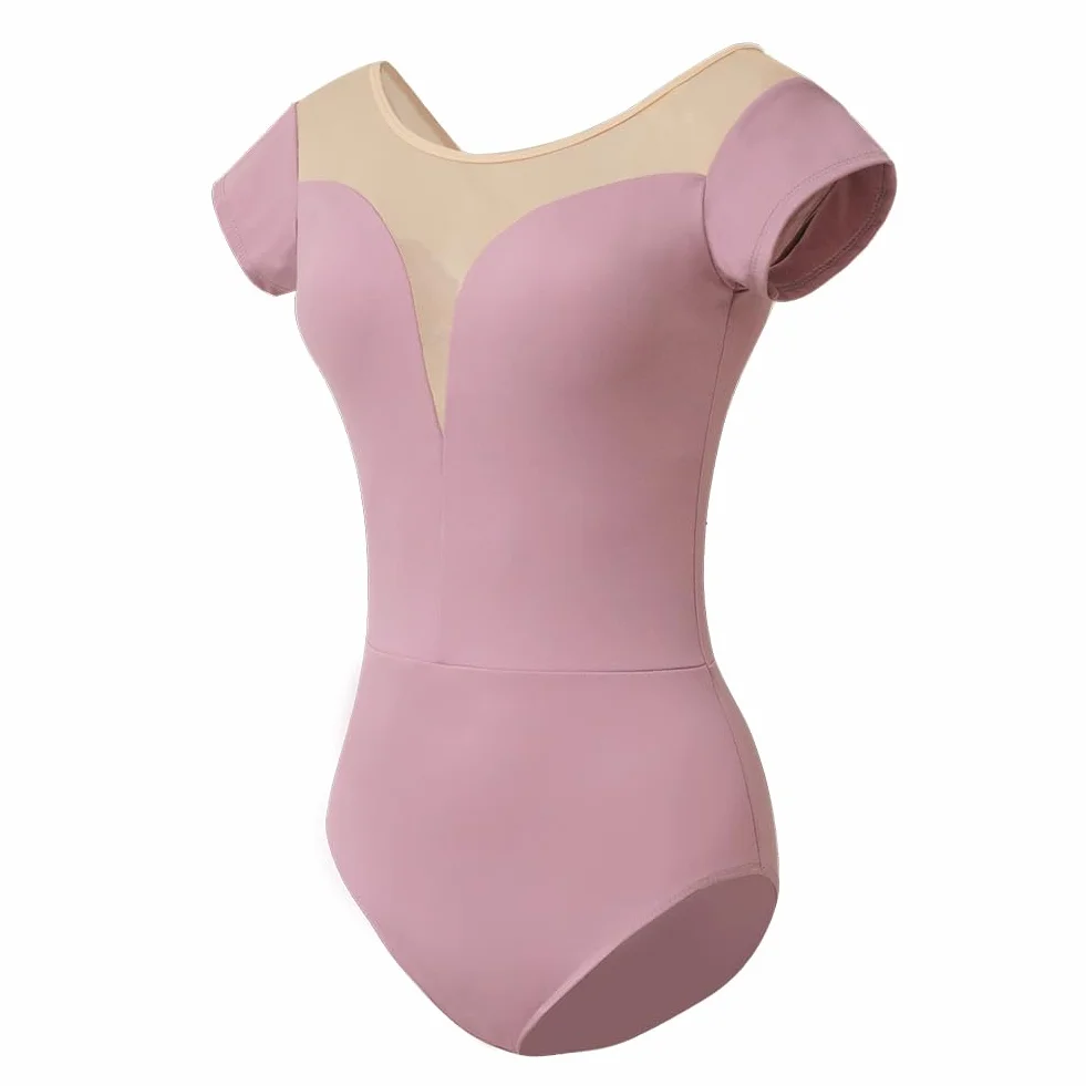 ROYAL SMEELA Maillot danza manga corta mujer body bailarina mujer maillot danza ballet adulto maillot de danza para adulto maillot baile mujer maillot bailarina body negro baile body danza ballet