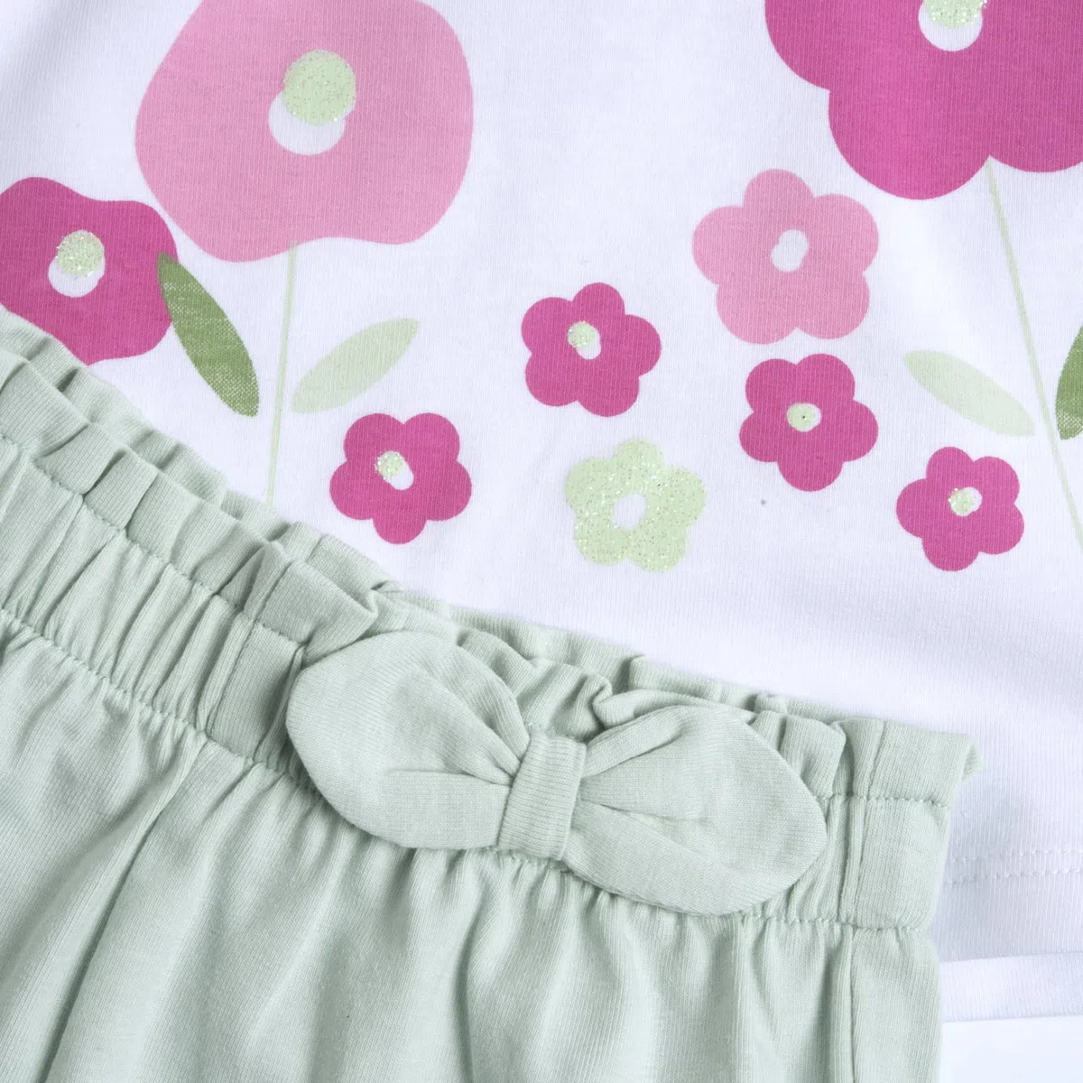 Chicco Conjunto de Camiseta Y Pantalones Cortos, Chándal, Bebé-Niñas