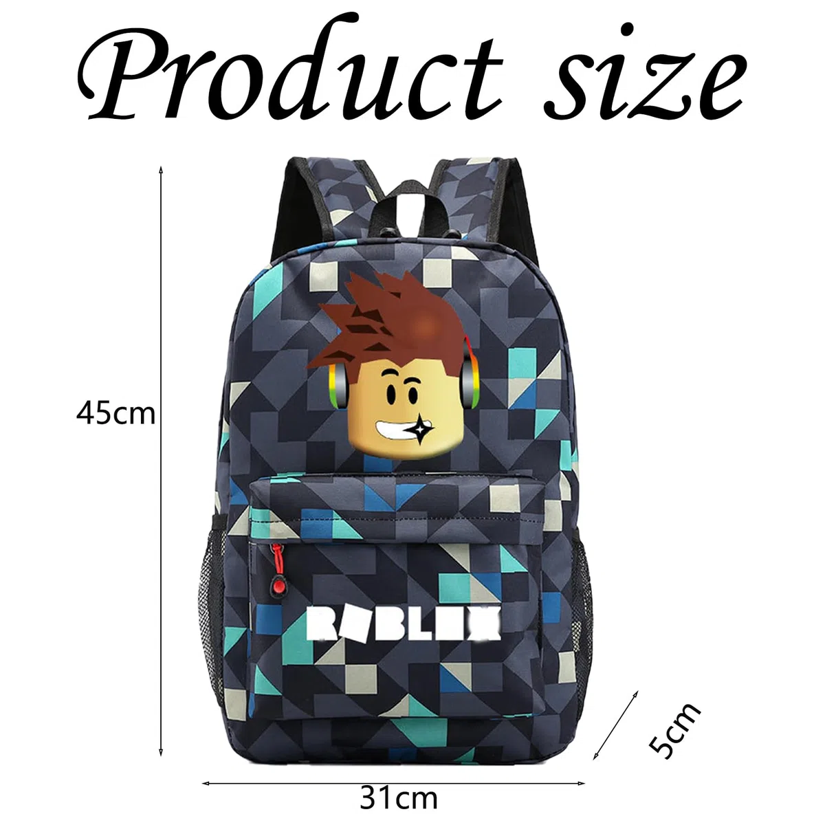 Mochila Robllox, Mochila escolar Rob-lox, Robllox school bag de gran capacidad, mochilas escolar Rob-lox, mochilas anime