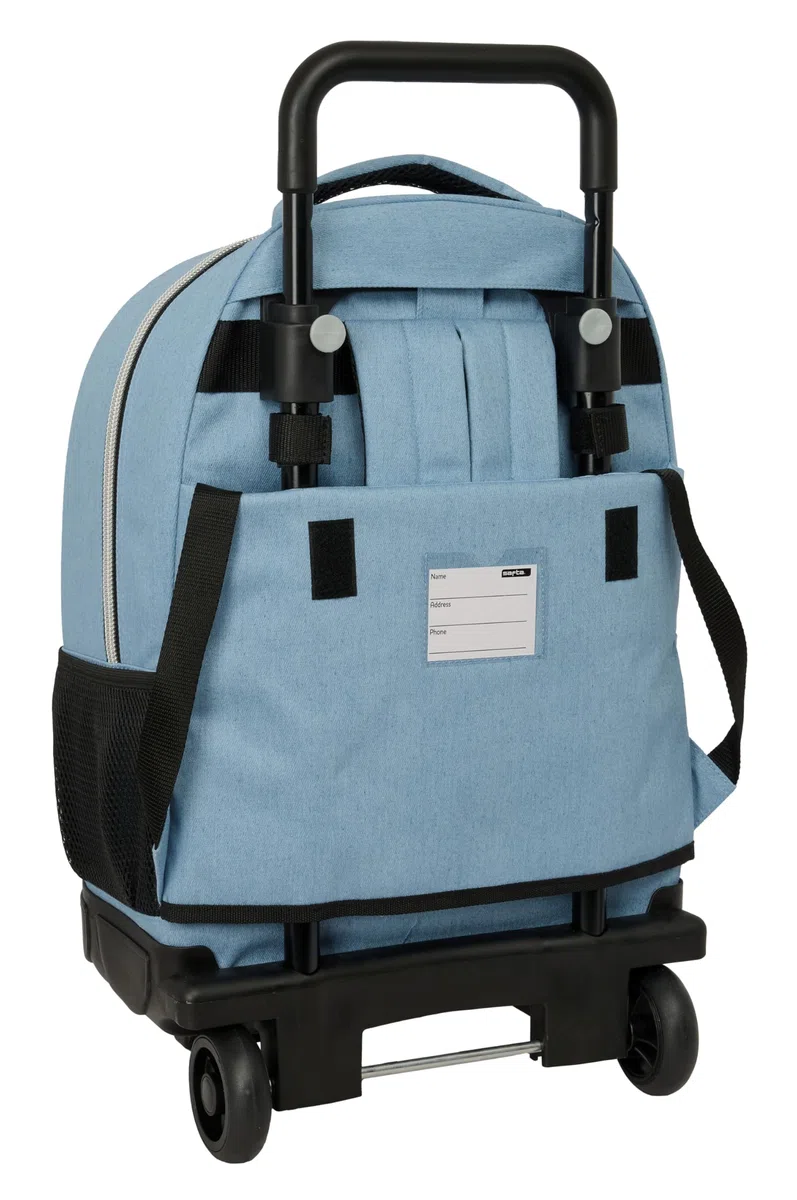 K-POP Demon Hunters - HUNTR/X - Mochila Grande con Ruedas, Compacta, Extraíble, Ideal para Niños de Diferentes Edades, Cómoda y Versátil, Resistencia, 33x22x45 cm
