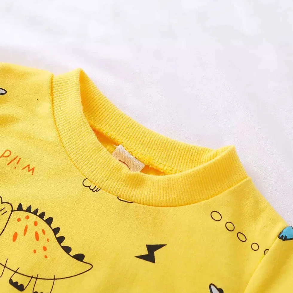 FedMois Conjunto Deportivo Algodón de 2 Piezas para Bebé Niño Sudadera sin Capucha y Pantalones Largos 1-6 años