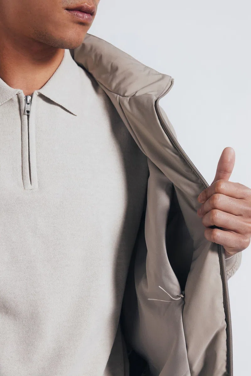 SPRINGFIELD Smart Puffed Funnel Technical Jacket With Hidden Hoodie On Neck. Chaqueta Abolojada Hombre