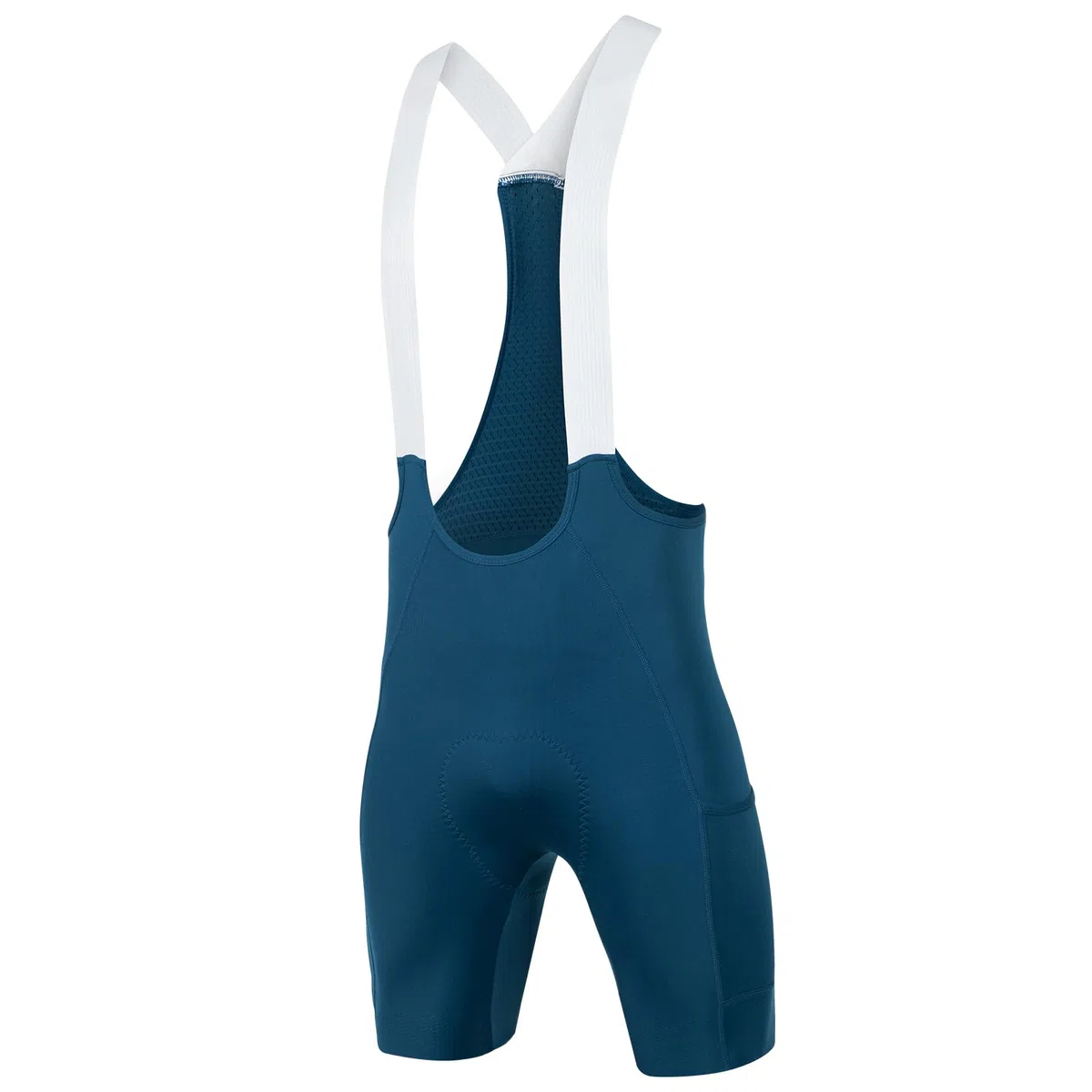 Santic Pantalones cortos de ciclismo para hombre, mallas acolchadas 4D con bolsillo