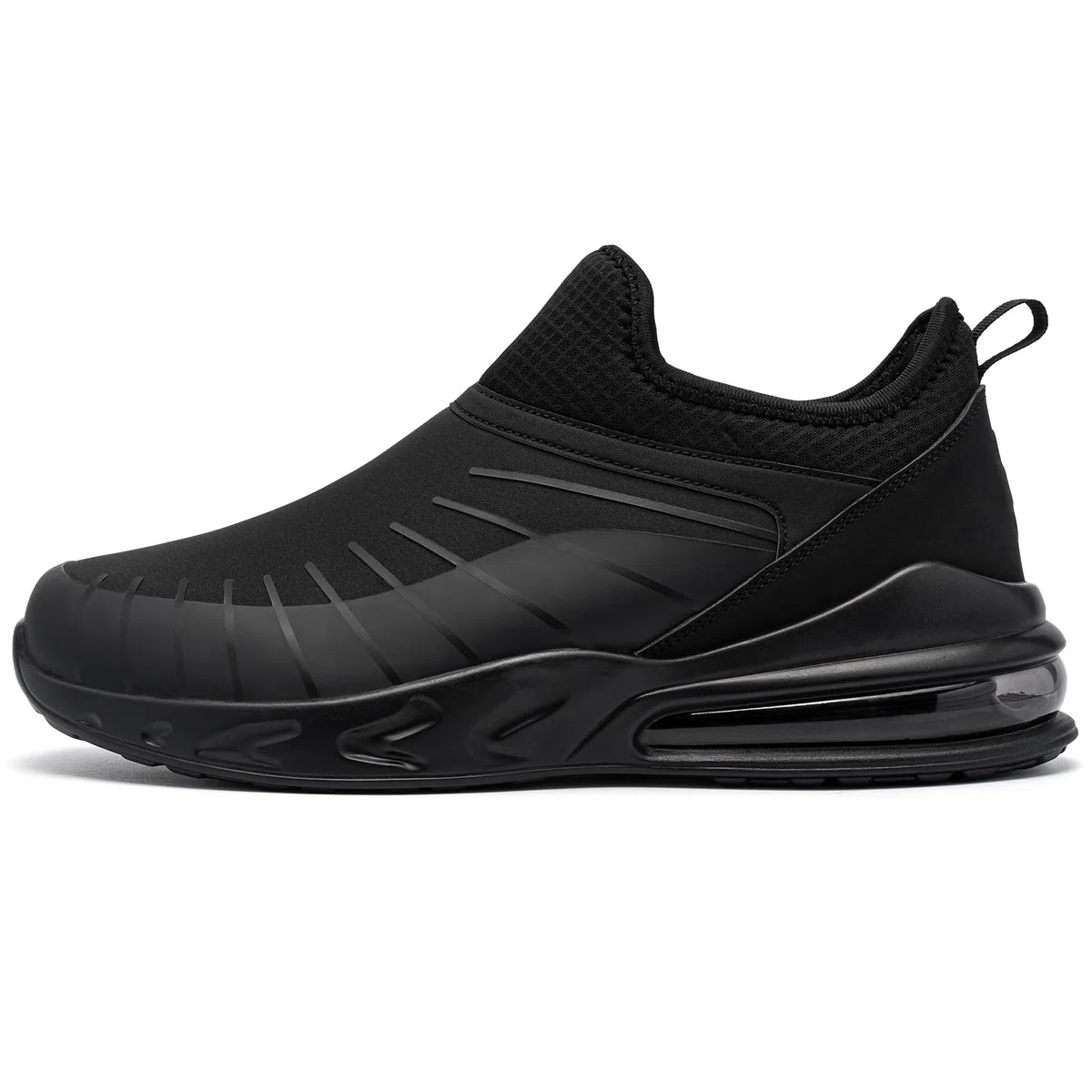 LARNMERN Zapatos Antideslizantes Mujer Zapatillas de Cocina Hosteleria Slip-On Calzado Casuales colchón Aire Camina Impermeable,negro/43.5 EU