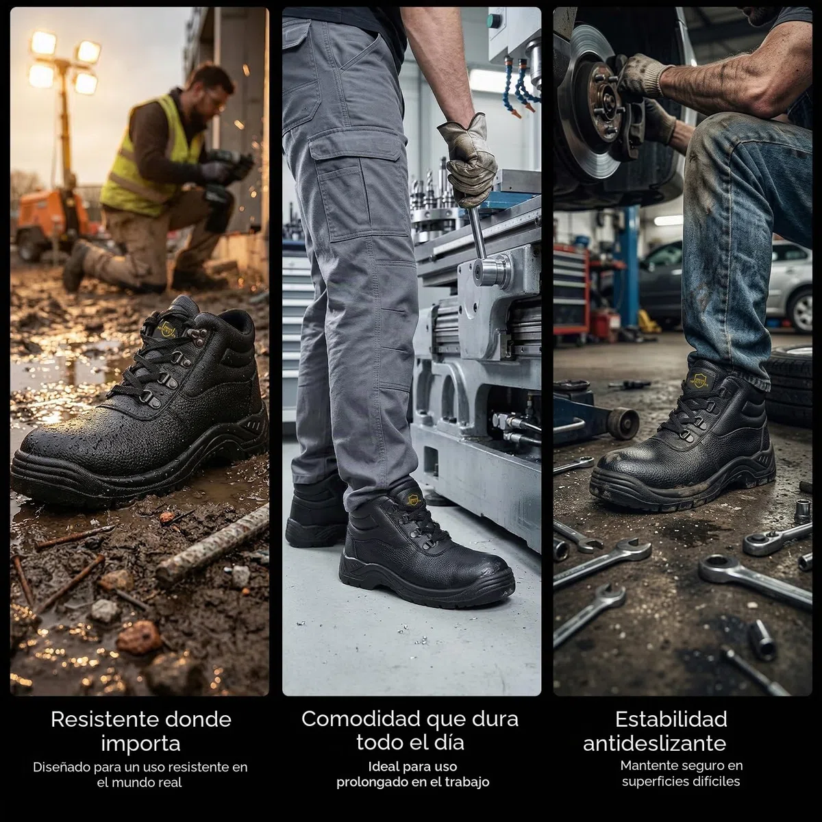 Iron Mountain Botas de Seguridad Impermeables Para Trabajo Y Servicios Públicos Bota de zapato S3 SRCHombre