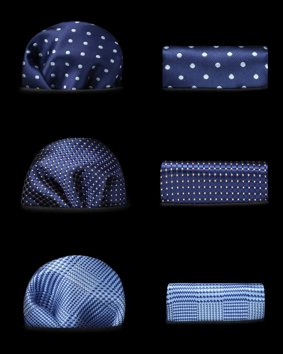 HISDERN Corbatas y pañuelo de hombre (Pack de 3), Conjunto Elegante de corbata para seda hombres - Set regalo para hombres