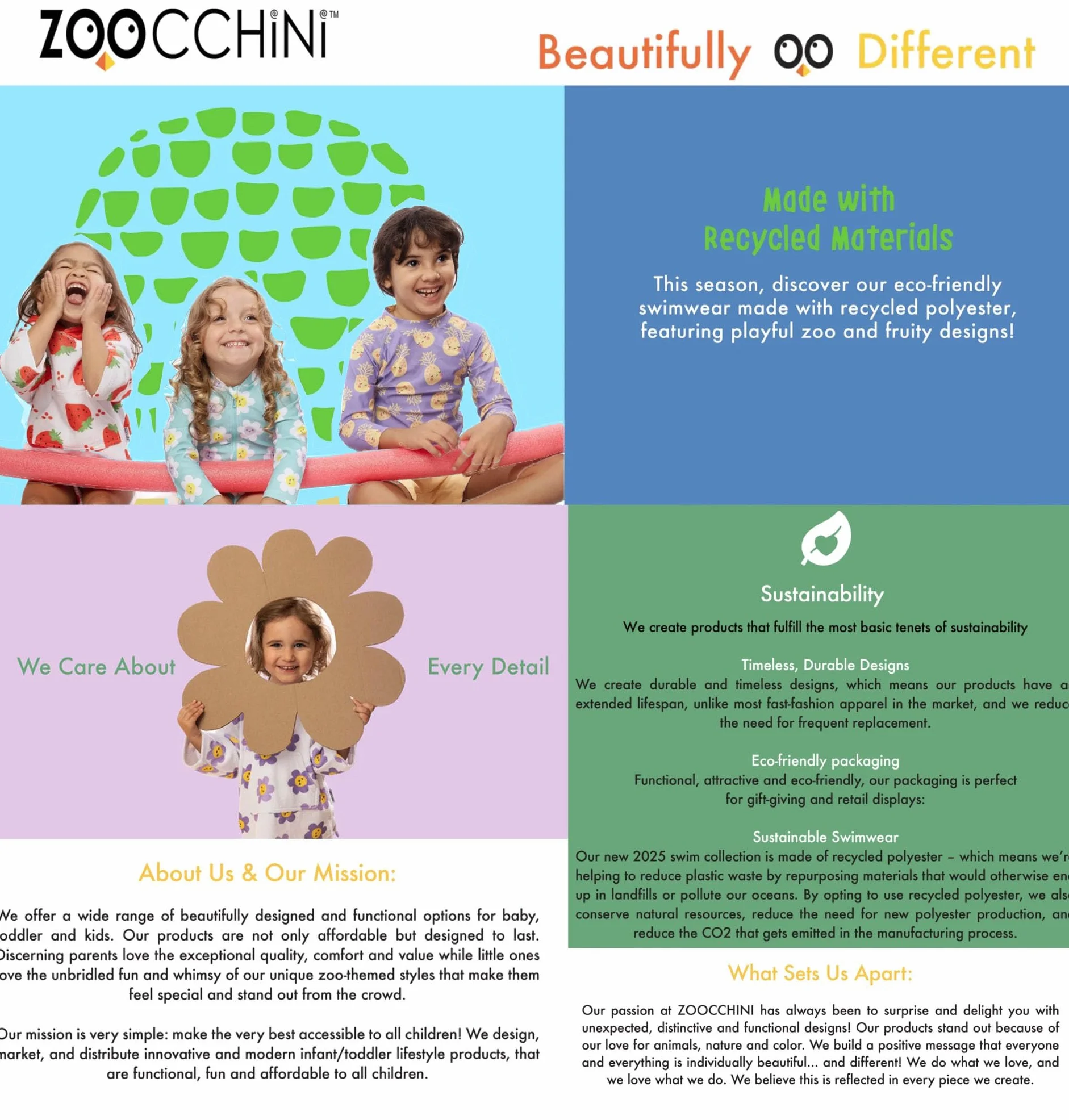 Zoocchini Magliettina Baby Proteggi Raggi Solari, Amici Lago Ropa de baño Premama Bebé-Niños