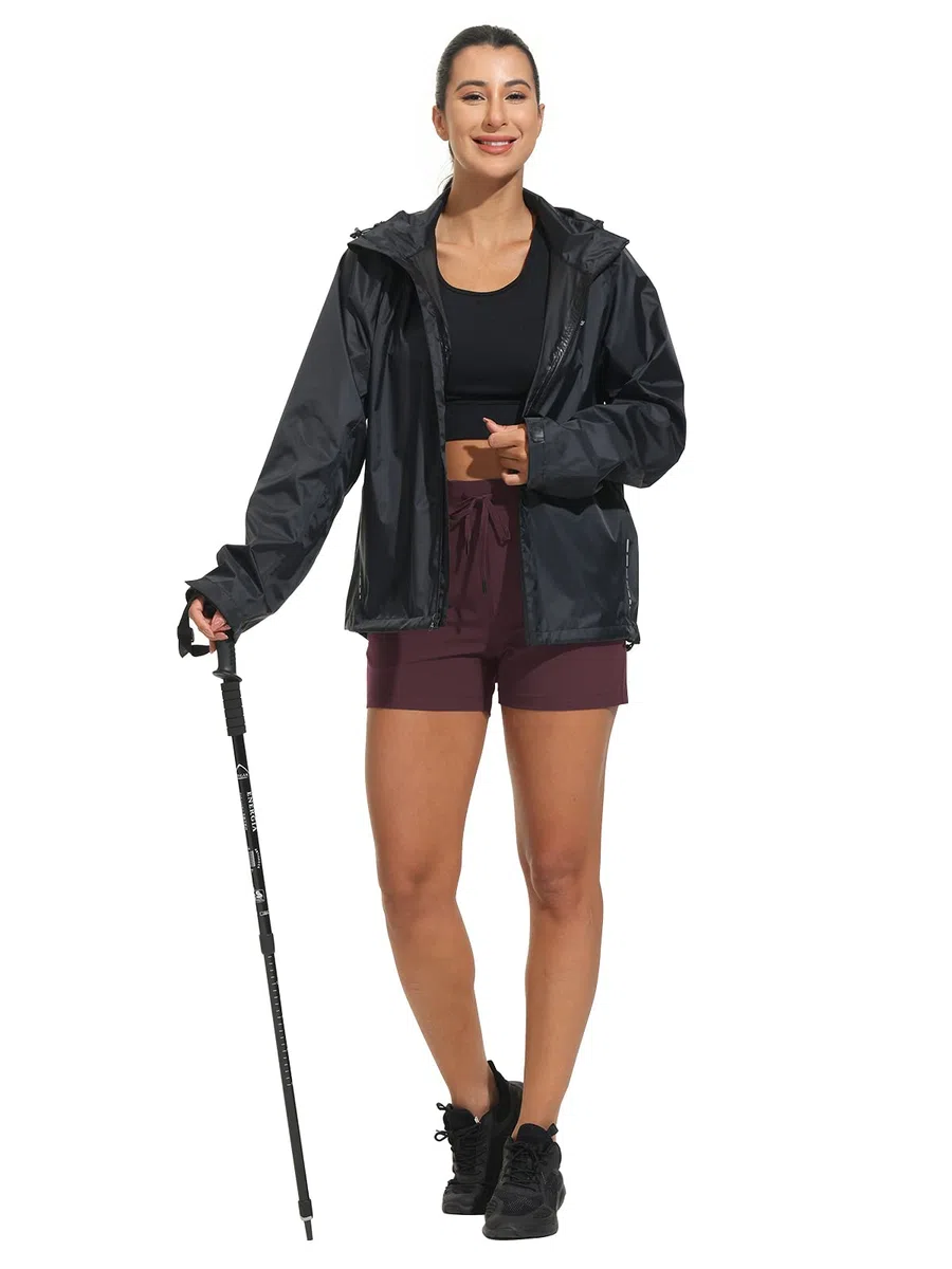 Pantalones Cortos de Senderismo para Mujer - Shorts Deportivos con Cremallera 4" - Secado Rápido, Ligeros para Trekking, Running, Golf y Outdoor