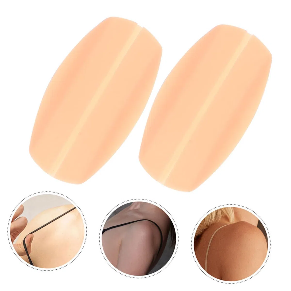 BESTYASH Hombrera Invisible Hombrera Reutilizable Almohadillas De Correa De Sujetador De Silicona Hombreras Cojines Sin Dolor Para La Correa Del Sujetador Gel De Sílice