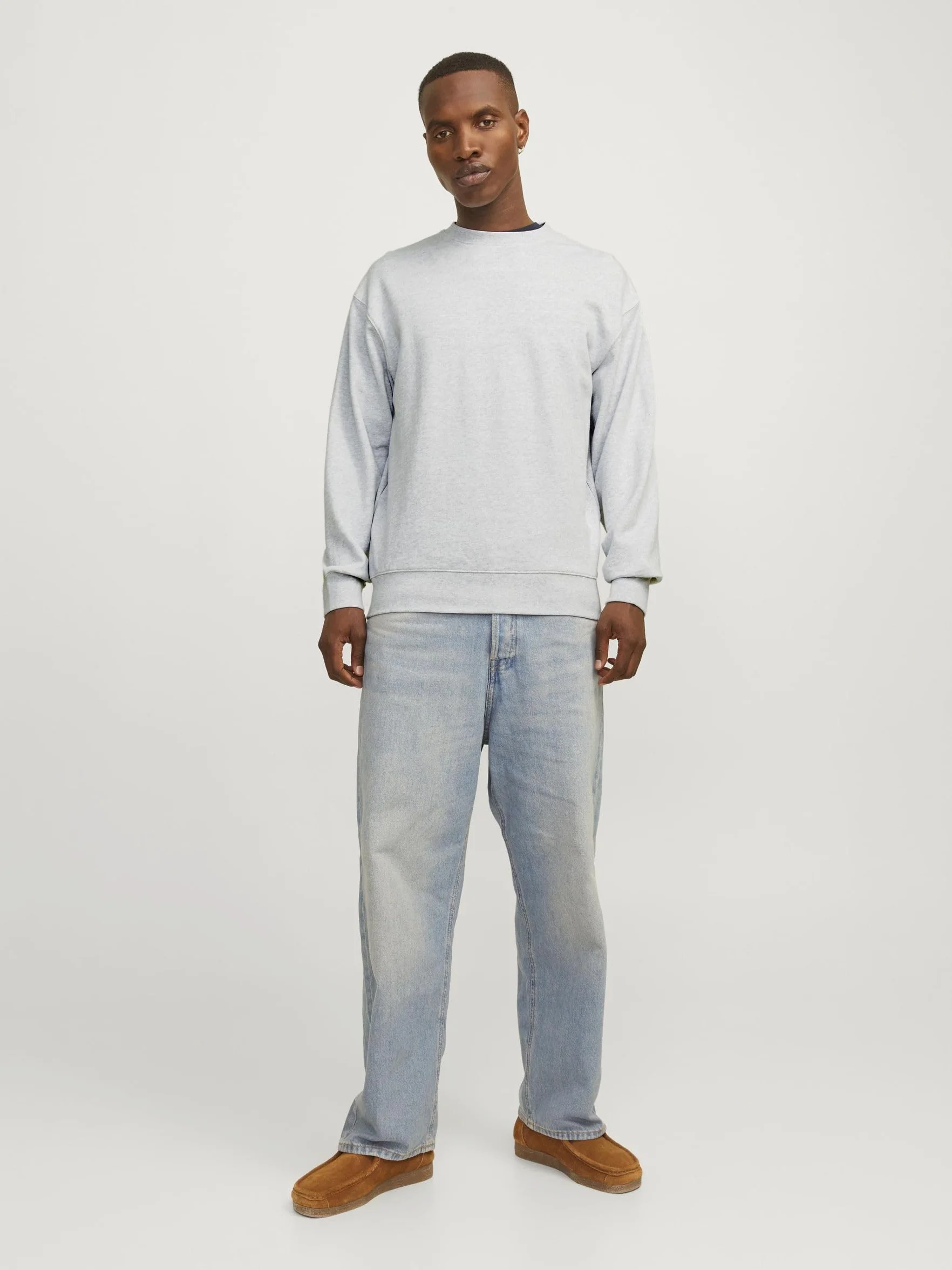JACK & JONES Men's Jjebasic Sweat Crew Neck Noos Sweatshirt
