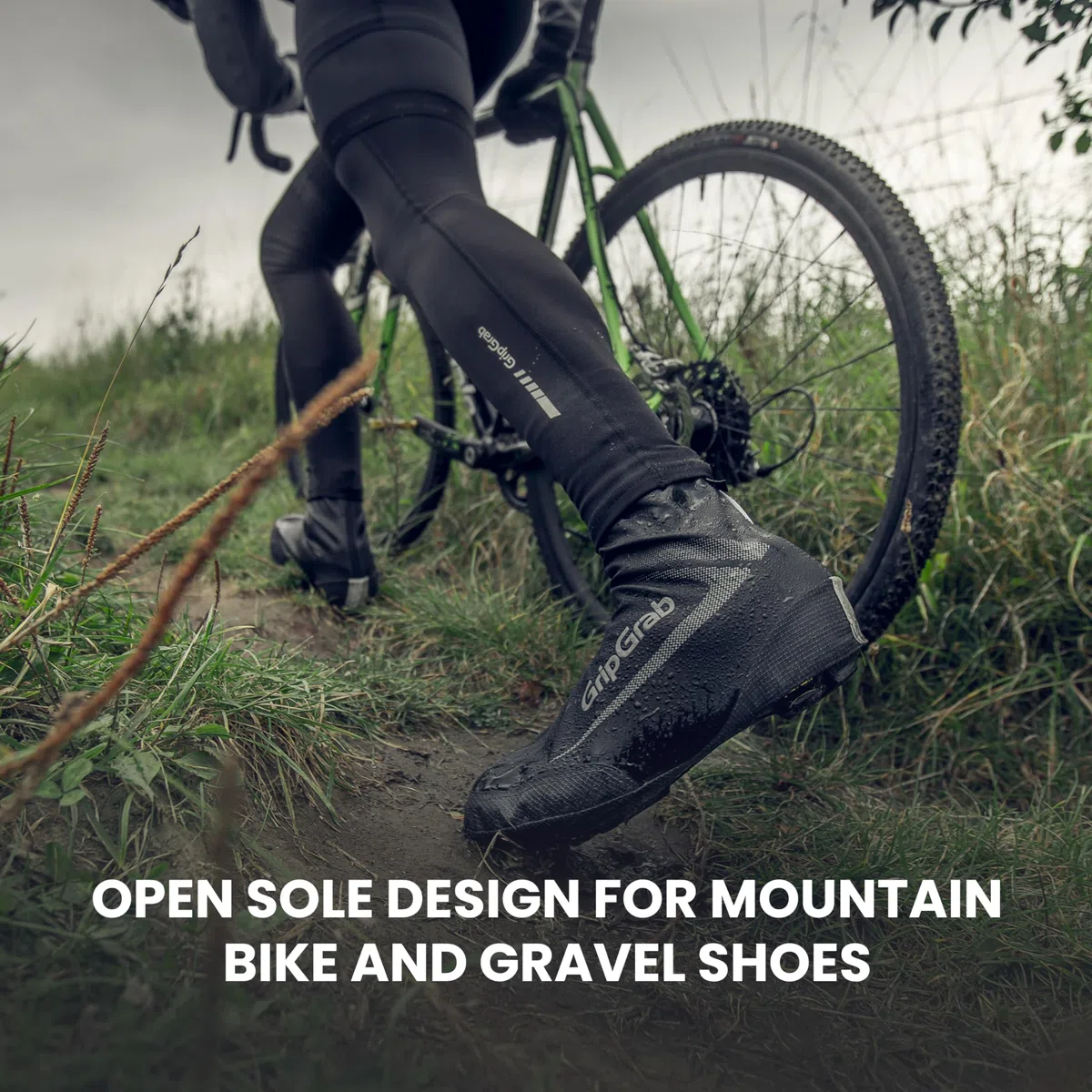 GripGrab RaceAqua X Impermeable MTB CX Gravel Bike Cubrezapatos a Prueba de Viento Ligero Aero Ciclismo Cubierta de Lluvia