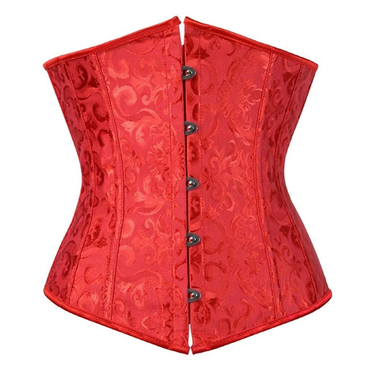 Mujer Corset Steampunk Underbust Encaje Corsé Bustier para Halloween Carnaval Fiesta