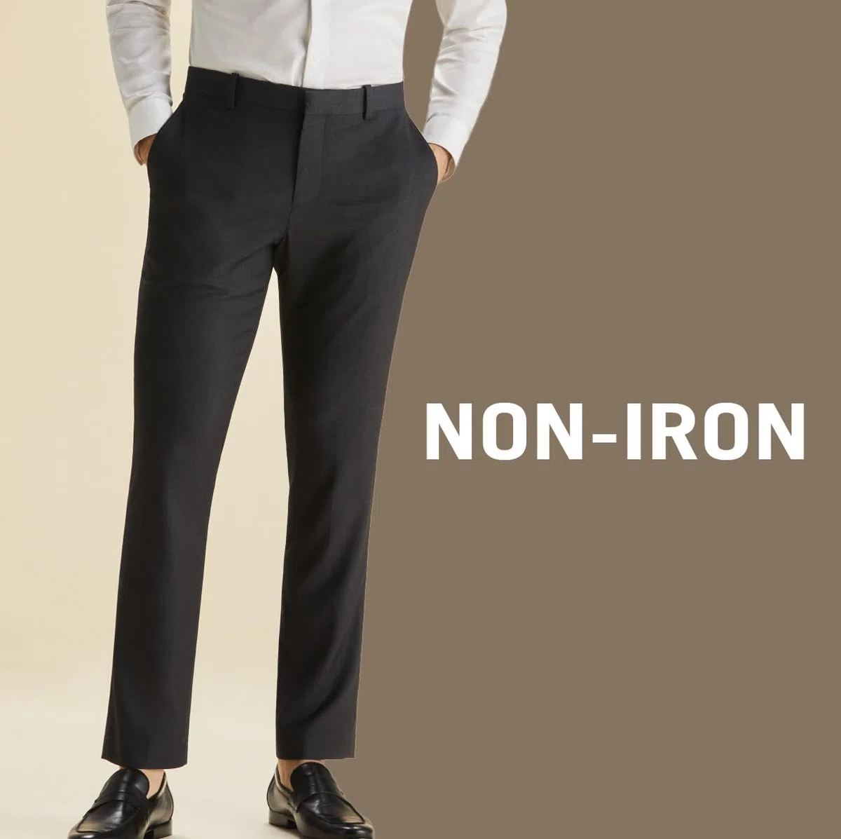 Perry Ellis Portfolio Modern-fit Performance Pant - Pantalones para Vestir Hombre