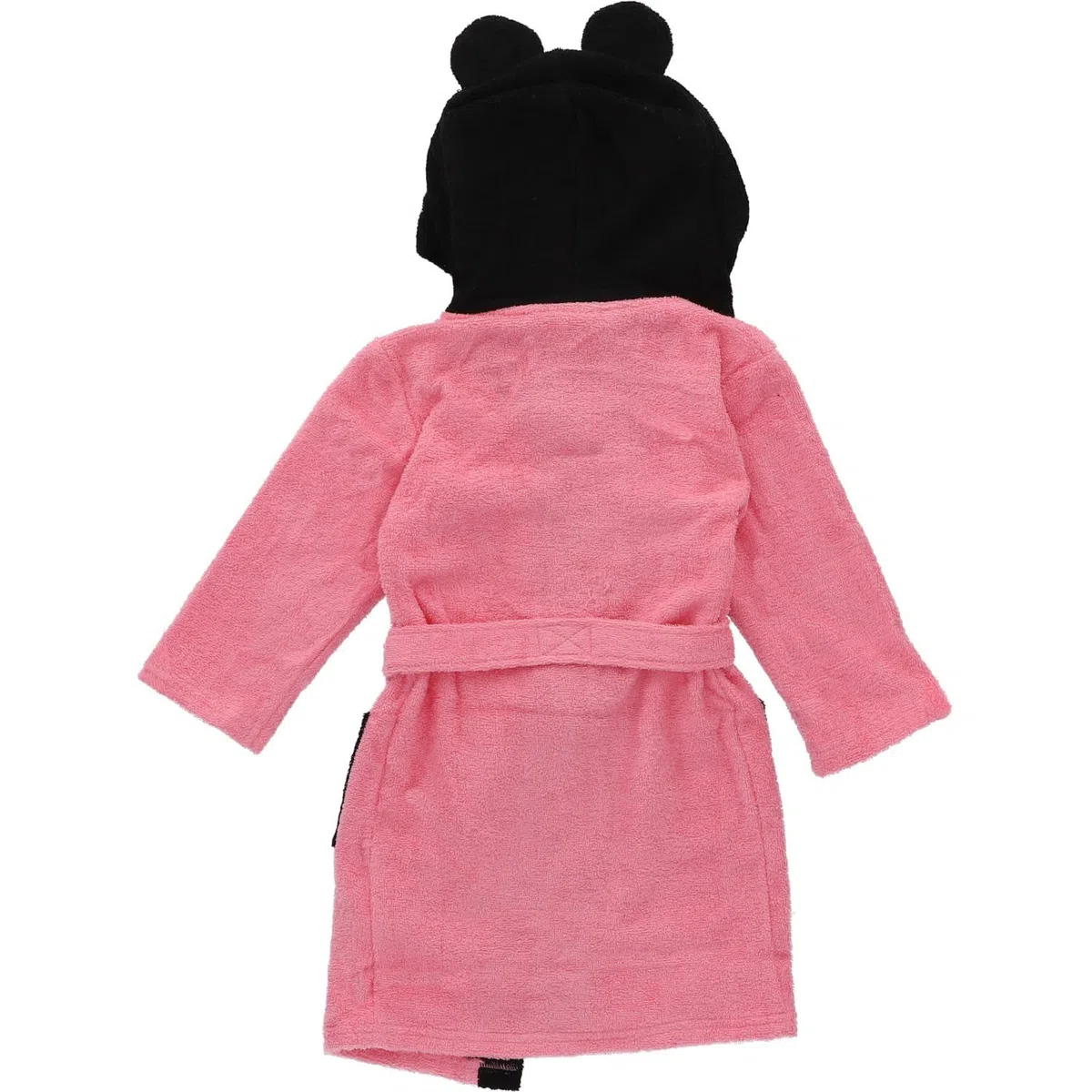 Disney - Albornoz Minnie con lazo pequeño - Bolsillos laterales - Cordón - 100% Poliéster - Rosa