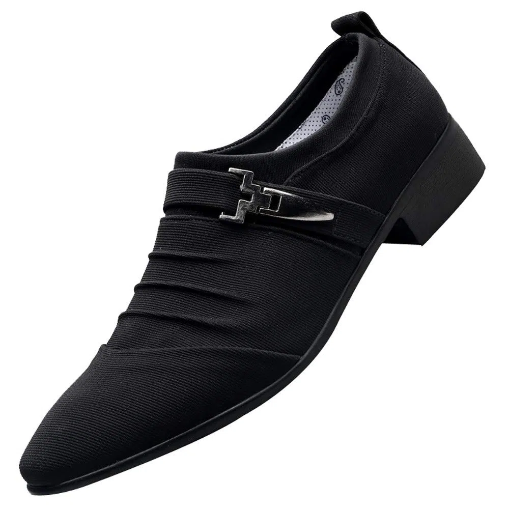 Zapatillas Vestir Hombre Zapatos Informales para Hombre, Zapatos Formales con Punta Estrecha, Zapatos de Lona, Zapatos de Negocios a la Zapatillas Vestir Hombre Zapatillas de Vestir Hombre