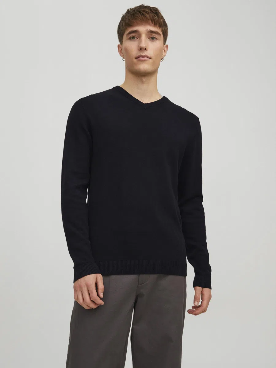JACK & JONES Knitted Pullover Plain Knitted Pullover