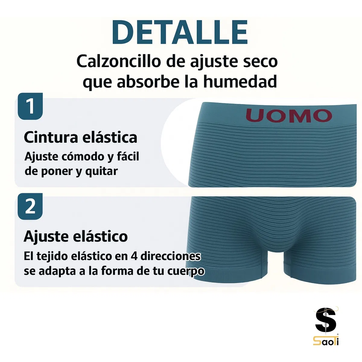 SaoTi Calzoncillos Sin Costuras Hombre Pack 12 Microfibra Transpirable - Boxers Hombre Cómodos Elásticos Ajuste Pack Calzoncillos Hombre Secado Rápido Diario Deporte