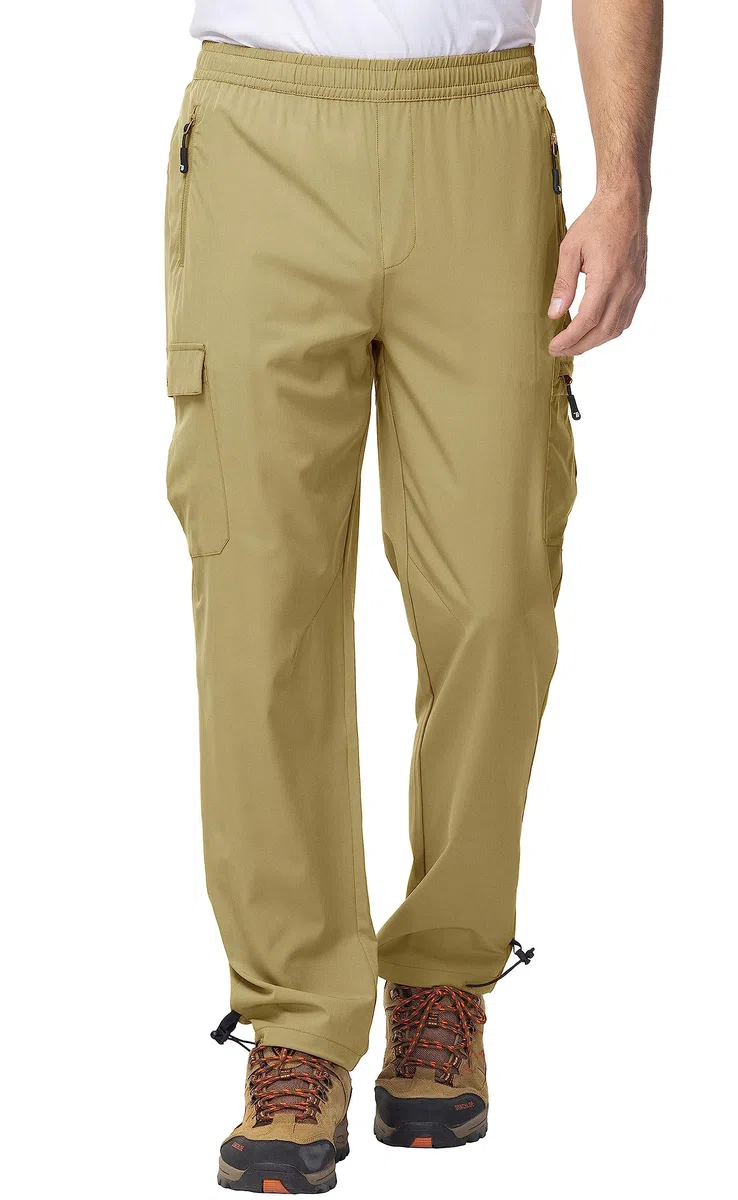 YSENTO Pantalones de senderismo para hombre, pantalones de trekking, verano, ligeros, transpirables, de secado rápido, resistentes al agua
