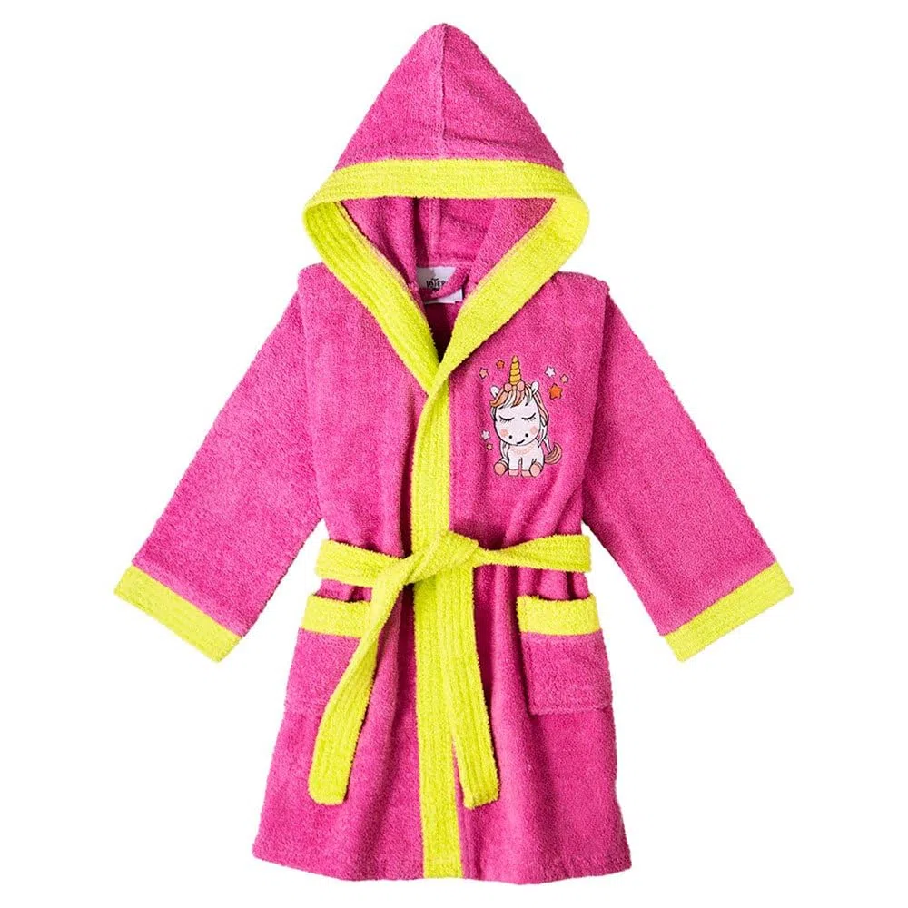 Interbaby Albornoz Infantil Unicornio Fucsia T.2-4 años