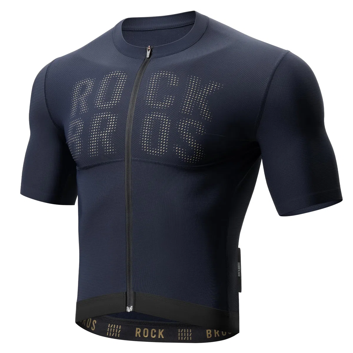 ROCKBROS Maillot Ciclismo Manga Corta para Hombre, Ropa de Ciclismo Verano Transpirable Secado Rápido, Jersey de Ciclismo con 3 Bolsillos para MTB Bicicleta de Carretera