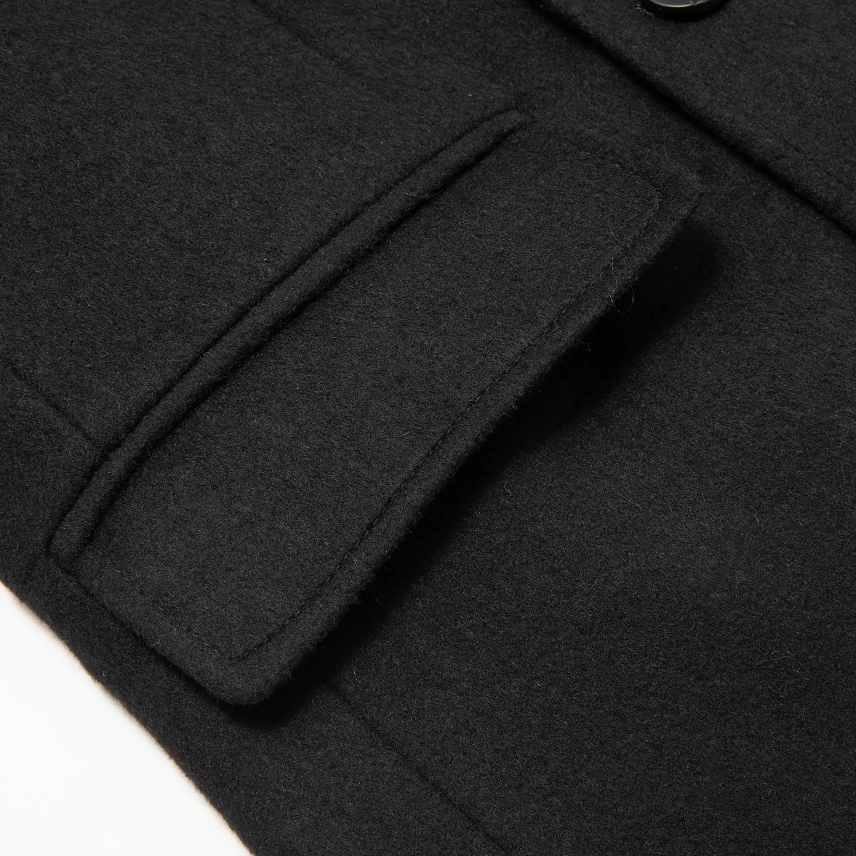 Allthemen Abrigo cálido de doble botonadura para hombre gabardina larga chaqueta de invierno lana corte entallado
