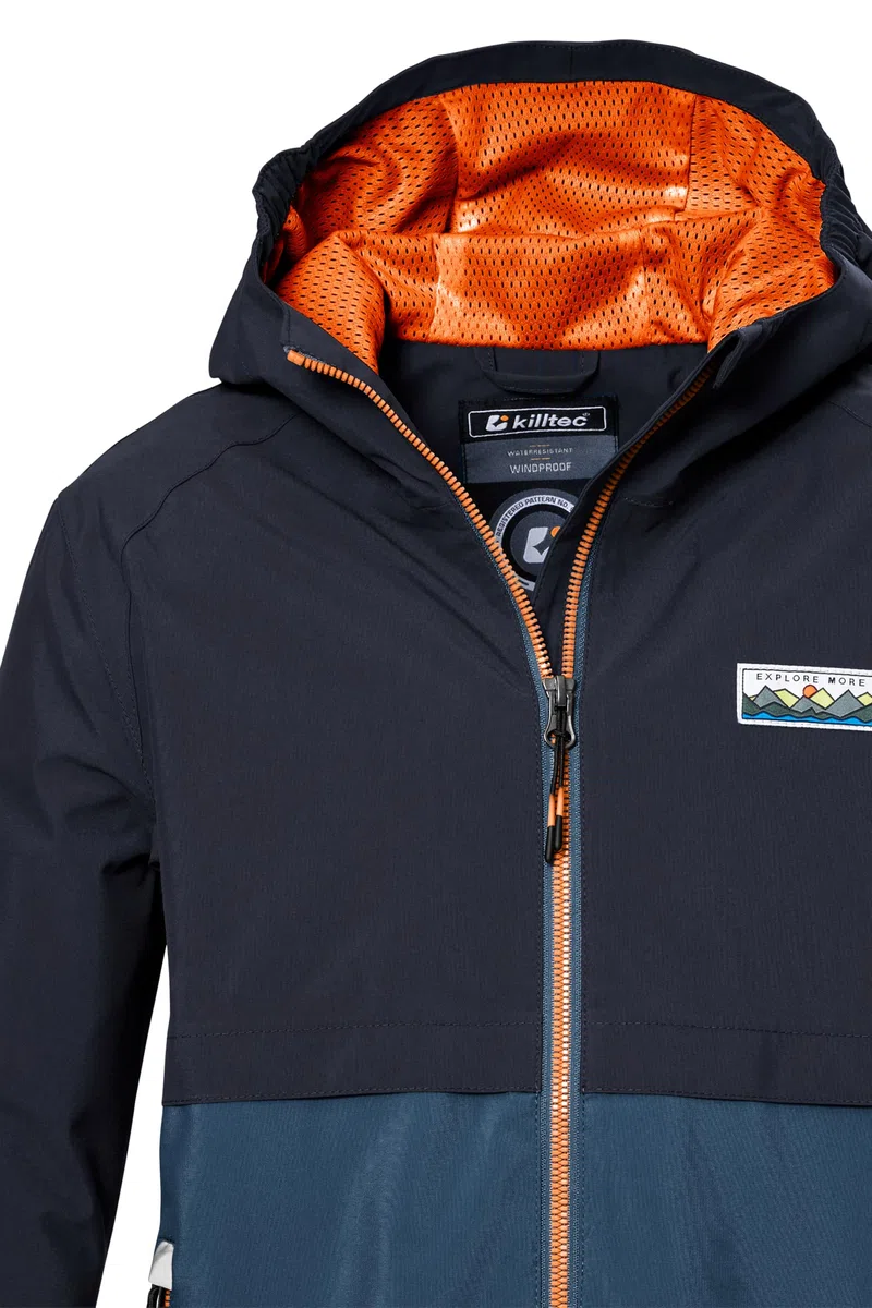 Killtec Kos 141 Bys Jckt Chaqueta funcional impermeable/chaqueta impermeable con capucha Niños (Pack de 1)