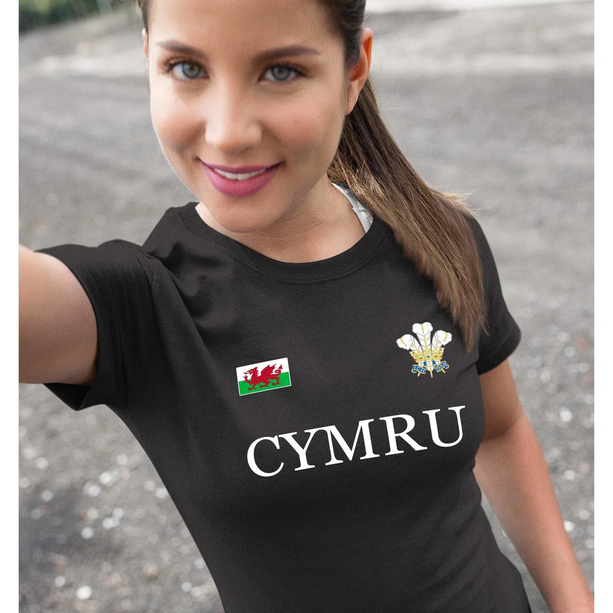 Cymru - Camiseta de rugby para mujer, diseño del príncipe de Gales, regalo de las naciones galesas