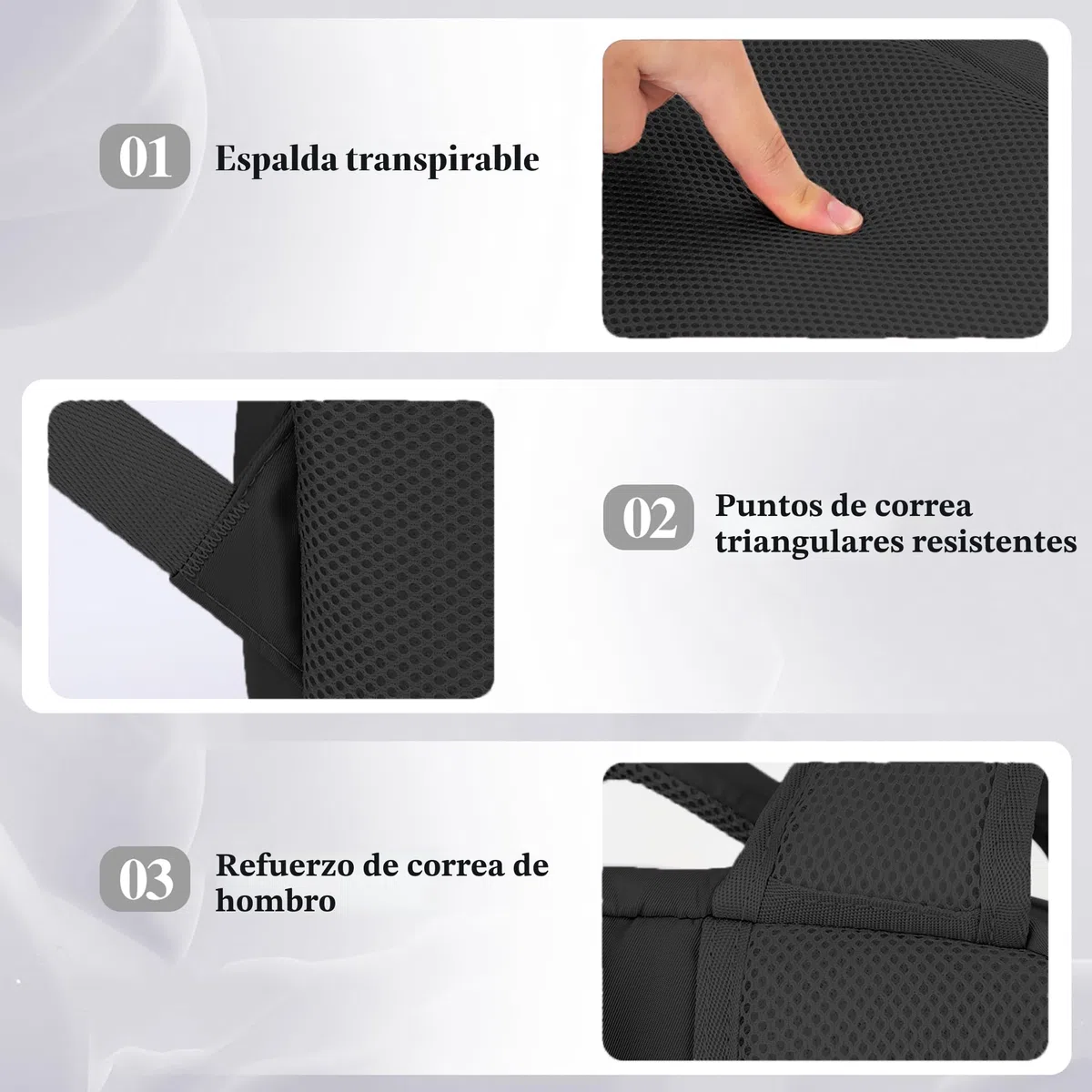 WOUIYO Mochila Viaje Cabina Avion 45x36x20 Para Easyjet 30L Mochila de Viaje Equipaje de Mano Mochila 45x36x20 Maletas de Viaje Cabina para Portatil de 15.6 Pulgadas