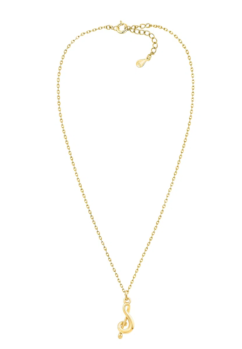 Sofia Milani - Collar para Mujeres en Plata de Ley 925 - Colgante de Música Clave de Sol