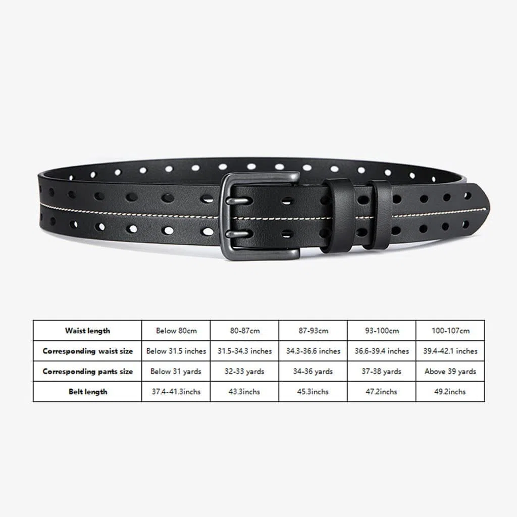 Cinturón de Cuero Genuino Longitud Ajustable Hebilla de Pin de Cuero Cinturón de Cuero Genuino de Vaca Varios tamaños Cinturón de Moda Informal para Hombres