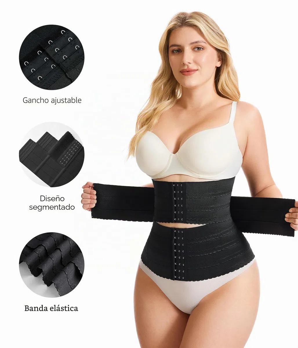 KUMAYES Fajas Reductoras Mujer Moldeadora Waist Trainer Corset Reductor Cinturón Abdomen Segmentada Faja Colombiana Corsé Bustier Shapewear Postparto