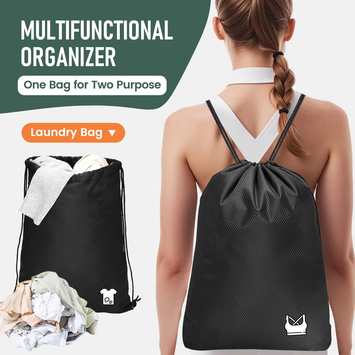 Packing Cubes Compression Organizador Maleta 8 Piezas, Bolsas Viaje Organizador Travel Essentials Negro